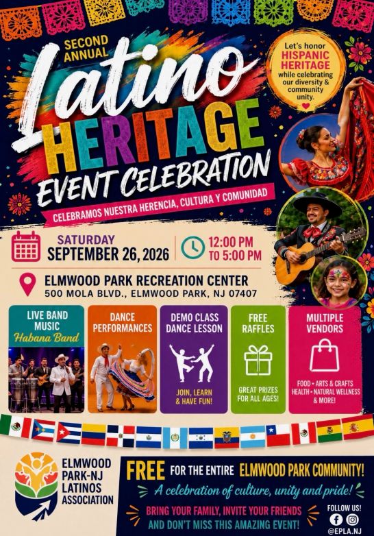 Flyer for 2nd Annual Latino Heritage Event Celebration
